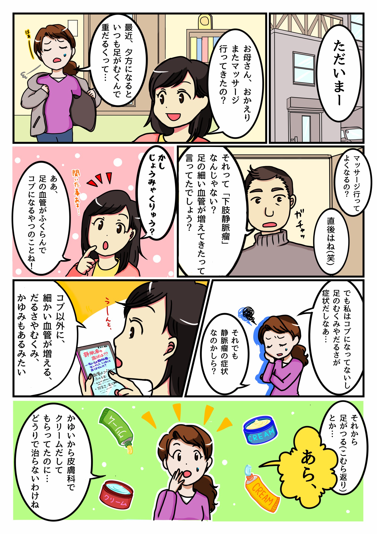 下肢静脈瘤漫画1